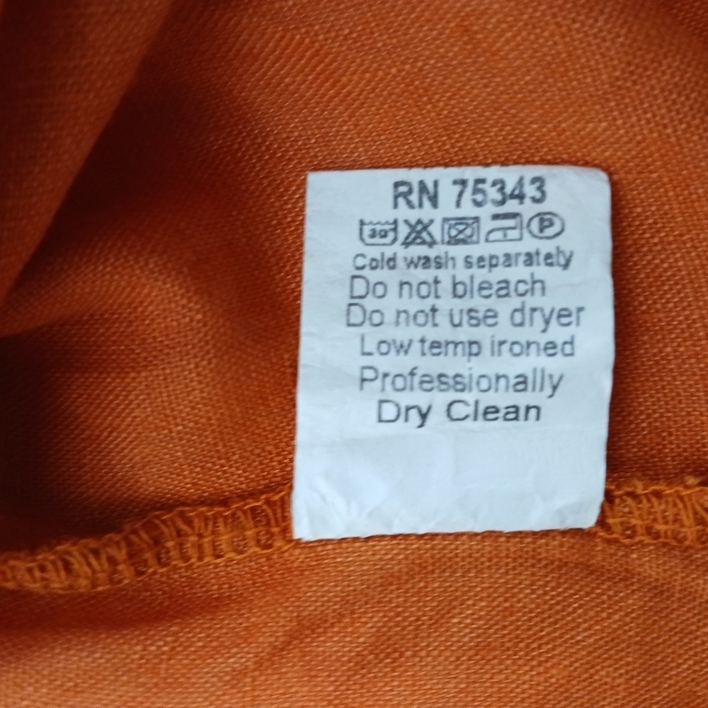 Made In Italy 100% Linen Top Ladies Size L - Picture 5 of 5